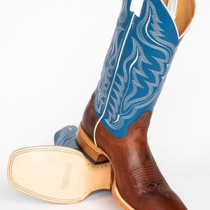 Santiag homme marron et bleu