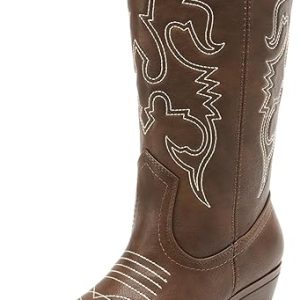 Bottes santiag femme marron01