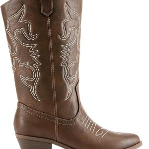 Bottes santiag femme marron02