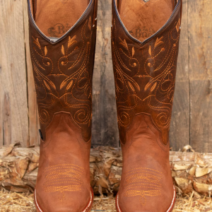 Santiag femme daim marron