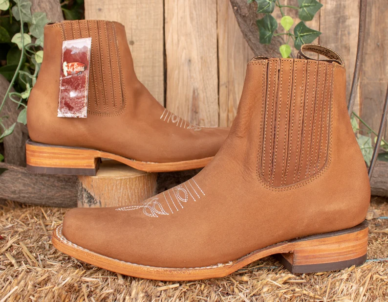 Santiag chaussure beige – Image 4