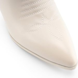 Bottes santiag femme beige