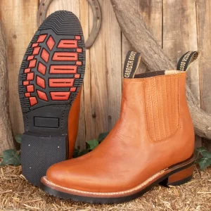 Santiag chaussure beige western