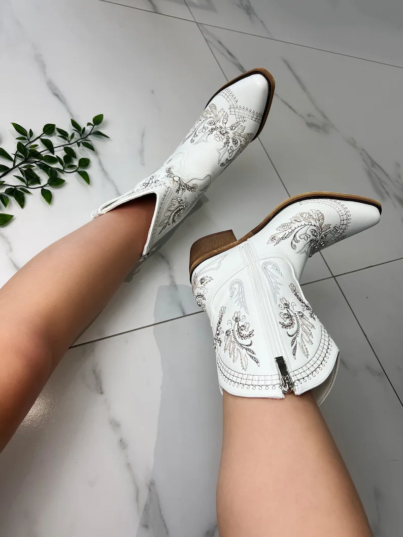 Santiag blanche de luxe02