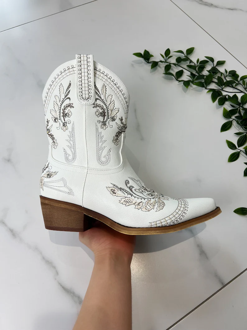 Santiag blanche de luxe04