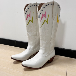 Botte blanche santiag