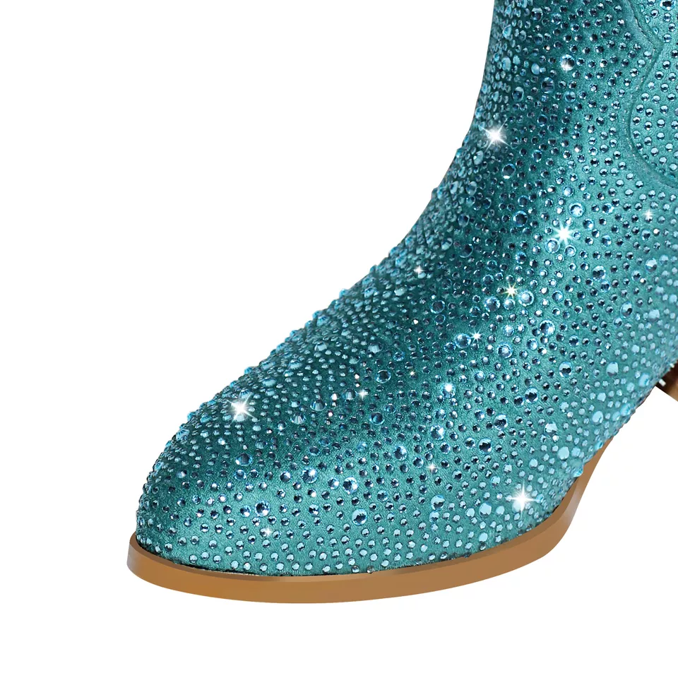 Santiag strass turquoise – Image 4